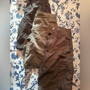 Lot of Boys Cargo Shorts in Shades of Gray